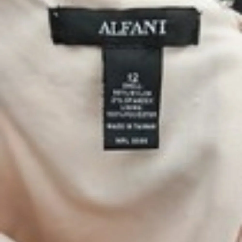 Alfani Off-white Sleeveless Lace Dress Size 12 - Picture 4 of 4